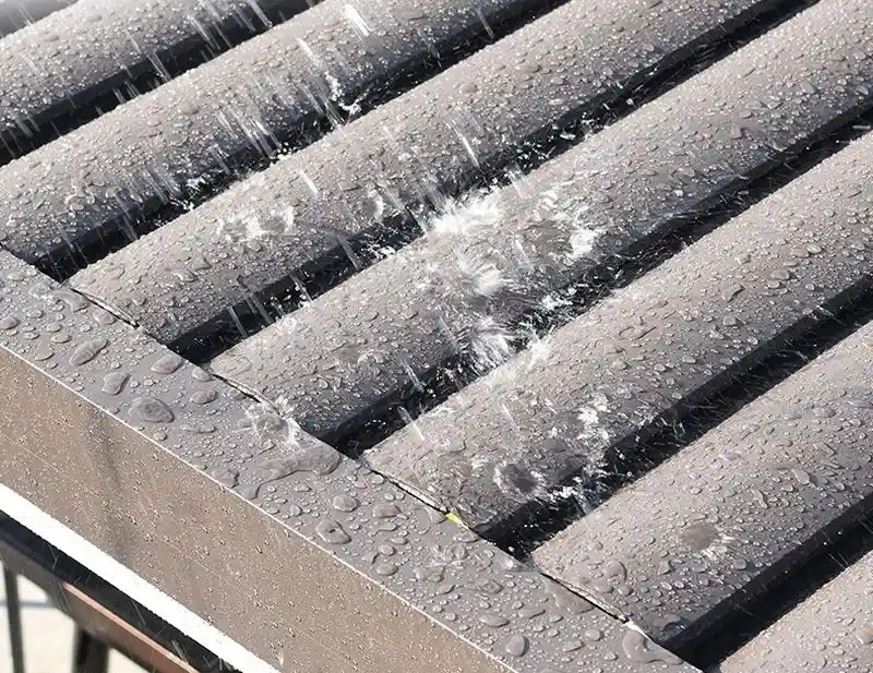 Hidden drainage system diagram